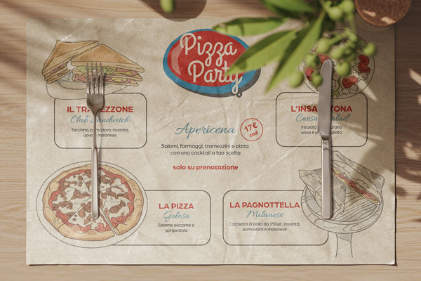 Grafica e vettorializzazione per tovagliette